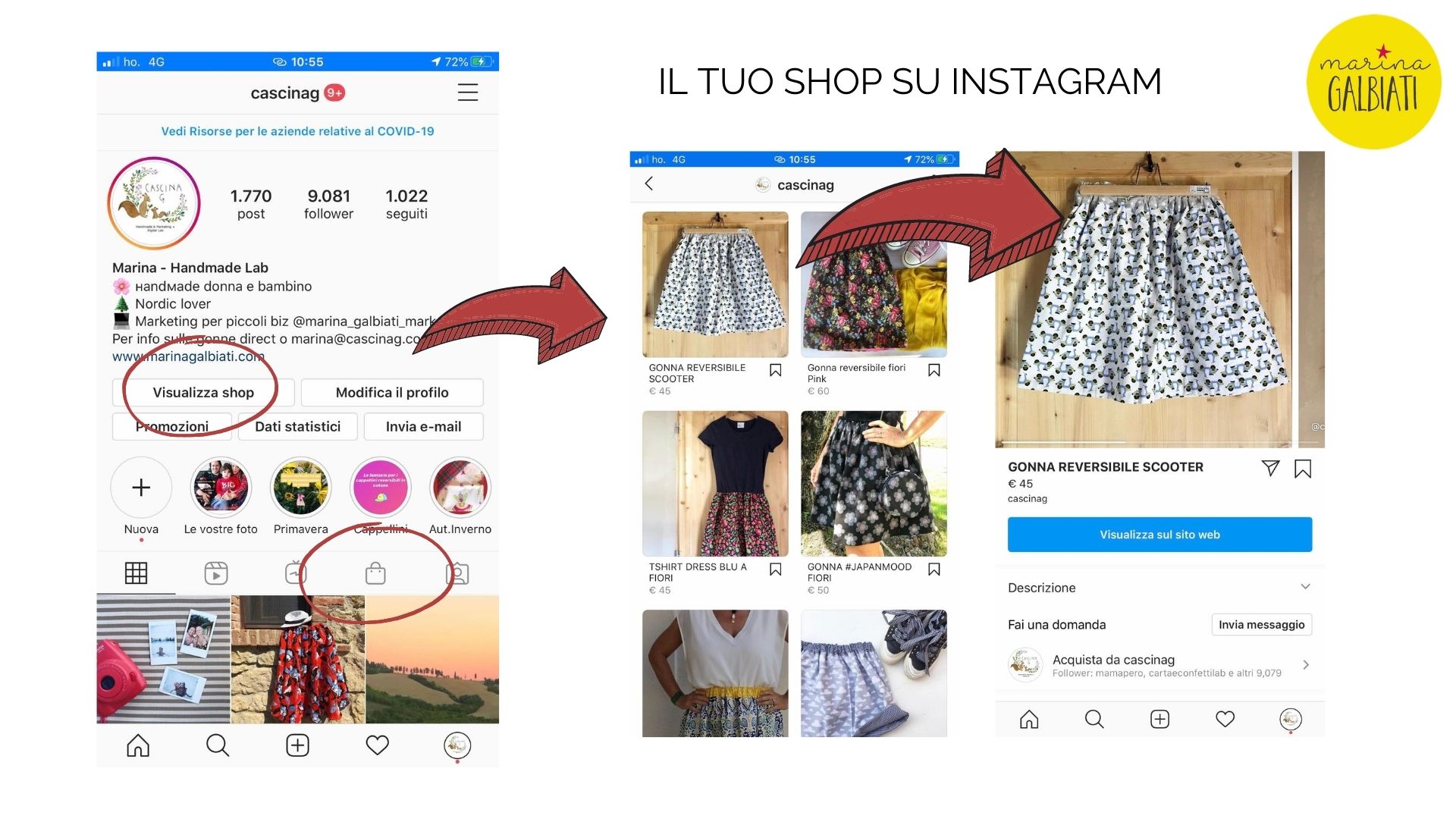 come visualizzare i tuoi prodotti su Instagram